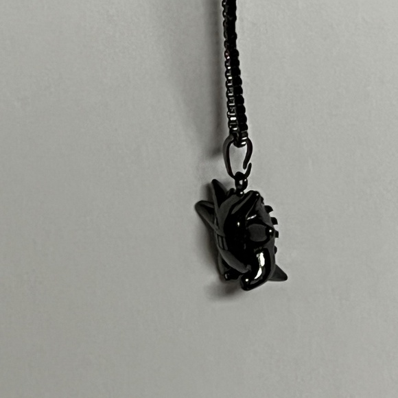 Gengar Pokemon Charm Pendant Necklace Black Adjustable Chain Anime - Picture 8 of 10